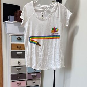 Nickelodeon White and Yellow Graphic Tee